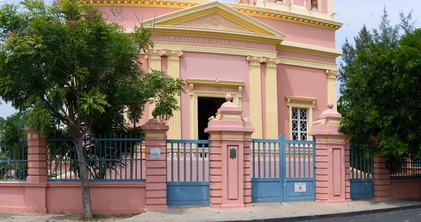 Notre Dame Des Anges Pondicherry Χριστιανική Εκκλησία Νότια Ινδία Οκτωβρίου — Φωτογραφία Αρχείου