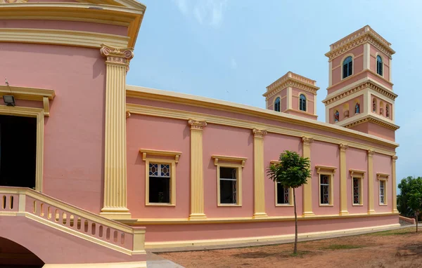 Notre Dame Des Anges Pondicherry Христианская Церковь Южная Индия Октября — стоковое фото