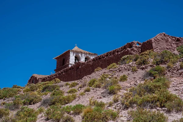 Igreja Antiga Aldeia Machuca San Pedro Atacama Antofagasta Chile — Fotografia de Stock