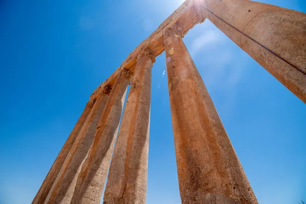 Руины Древнего Города Баальбек Ливане — стоковое фото