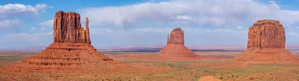 Anıt Vadisinde Panoramik Manzara Navajo Kabile Parkı Abd — Stok fotoğraf