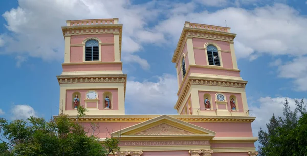 Notre Dame Des Anges Pondicherry Kristna Kyrkan Södra Indien Oktober — Stockfoto