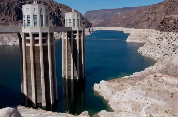 Hoover Dam Nel Black Canyon Del Fiume Colorado Confine Tra — Foto Stock