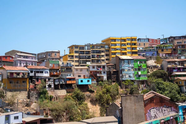 Valparaiso Chile Ianuarie 2020 Clădiri Colorate Ale Orașului Patrimoniului Mondial — Fotografie, imagine de stoc