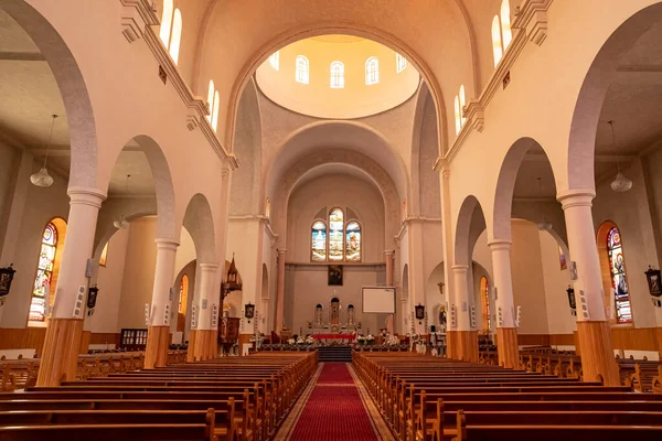 Bsharri Libanon Juni 2021 Innenausbau Der Kathedrale Saint Saba Bcharri — Stockfoto