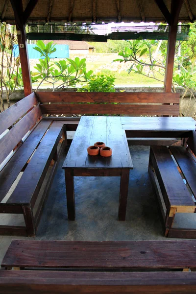 Stoly a židle v restauraci — Stock fotografie