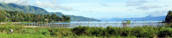 Panorama del lago toba — Foto de Stock