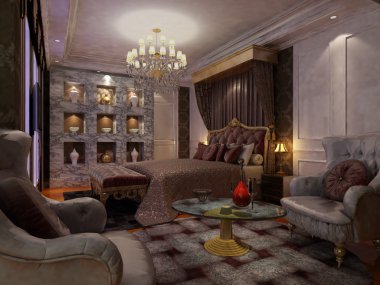ev iç 3d rendering