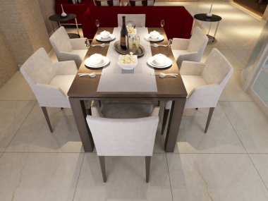 ev iç 3d rendering