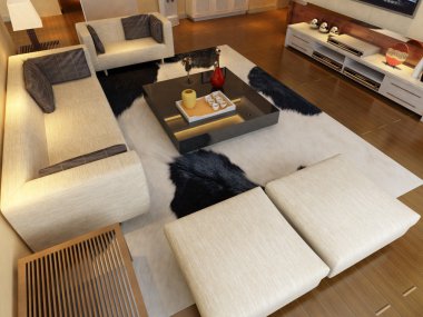 ev iç 3d rendering