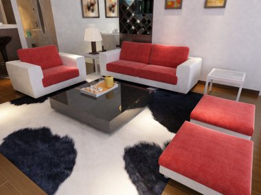 ev iç 3d rendering