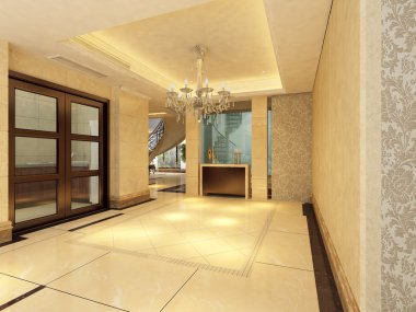ev iç 3d rendering
