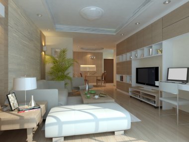 ev iç 3d rendering