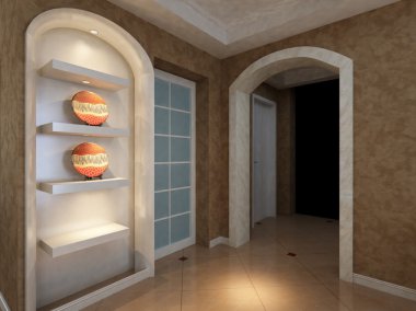 ev iç 3d rendering