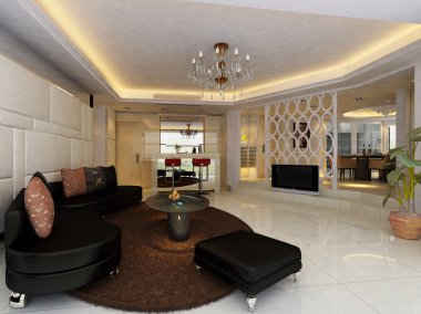ev iç 3d rendering