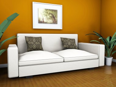 ev iç 3d rendering