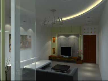 ev iç 3d rendering
