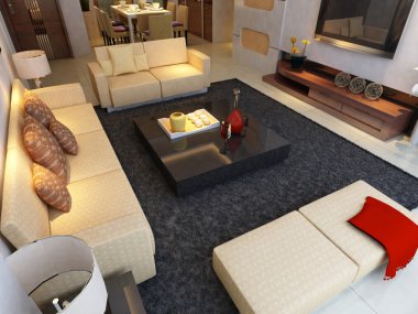 ev iç 3d rendering