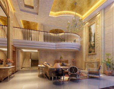 ev iç 3d rendering