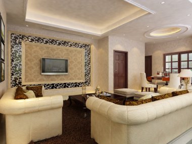 ev iç 3d rendering