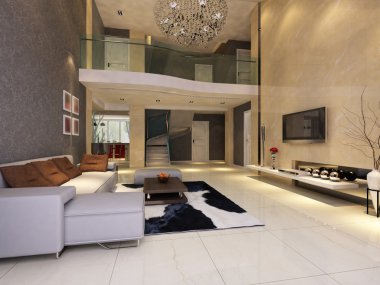 ev iç 3d rendering