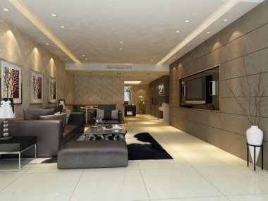 ev iç 3d rendering