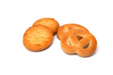 Beyaz arkaplanda çerezler