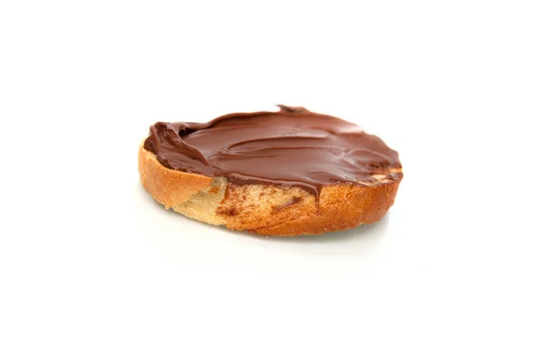 Brood met chocolade crème — Stockfoto