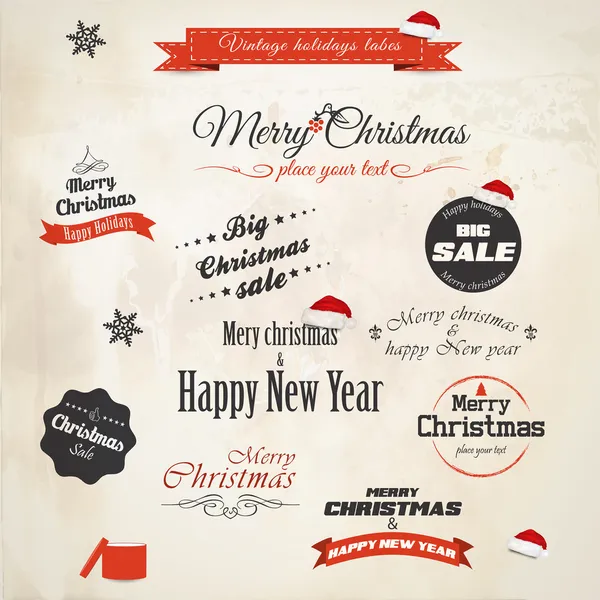 Noel süsü koleksiyonu. Vektör