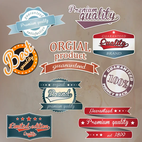 retro rozet ve etiketleri kümesi. vektör