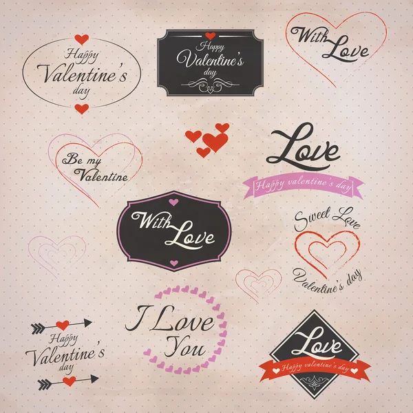 Collection de Valentin — Image vectorielle