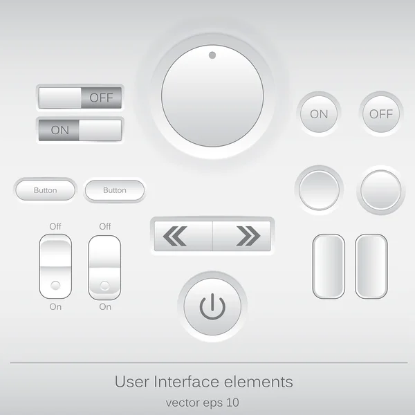 Éléments de conception d'interface utilisateur Web. Vecteur — Image vectorielle