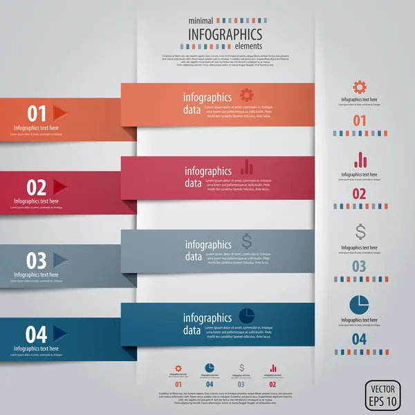 minimal infographics tasarım. vektör