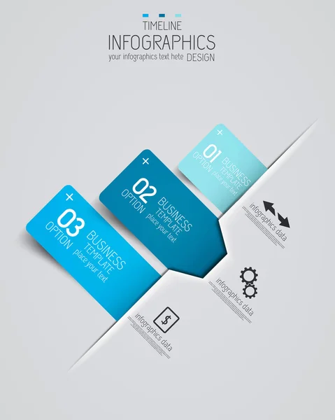 Diseño de infografías mínimas. Vector — Vector de stock