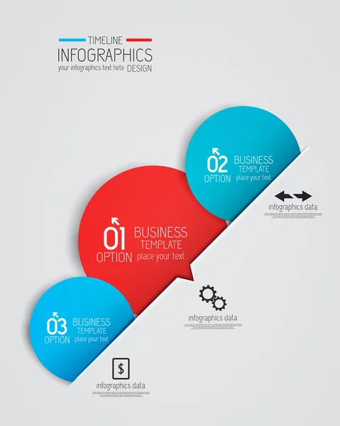 Design mínimo de infográficos. Vetor — Vetor de Stock