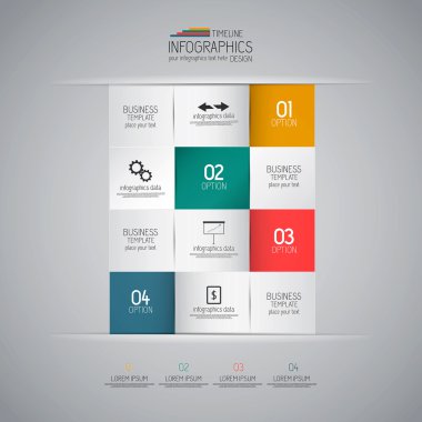 minimal infographics tasarım. vektör