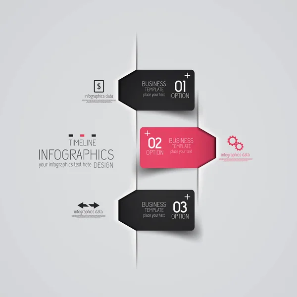 Diseño de infografías mínimas. Vector — Vector de stock