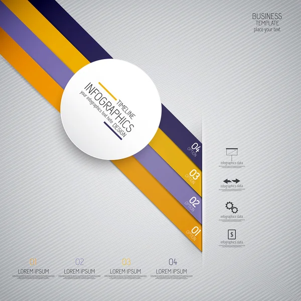 Minimale infographics ontwerp. vector — Stockvector