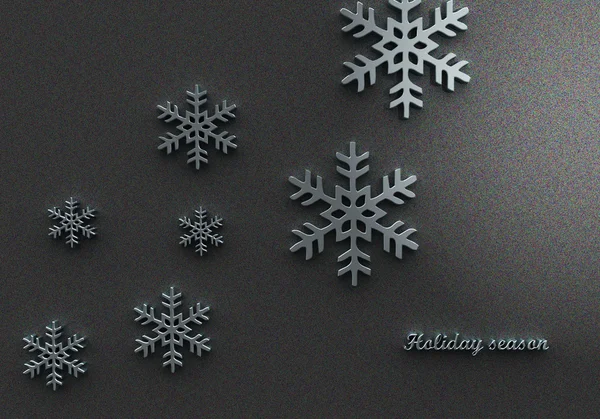 Astratto 3D fiocchi di neve Design — Foto Stock