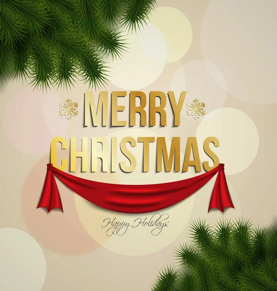 Christmas background with place for text. Vector — Stock Vector