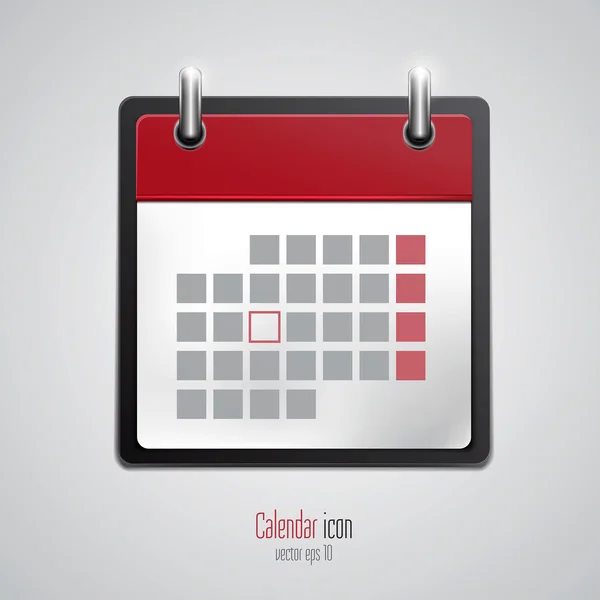 Ícone do calendário. Vetor —  Vetores de Stock