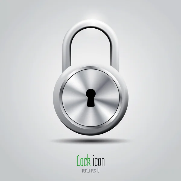 3d lock icon. Vector — Stock Vector