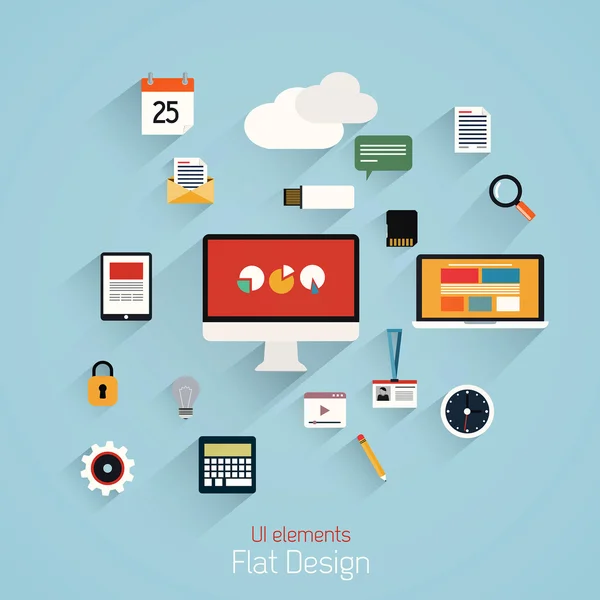 Set Designr plano — Archivo Imágenes Vectoriales