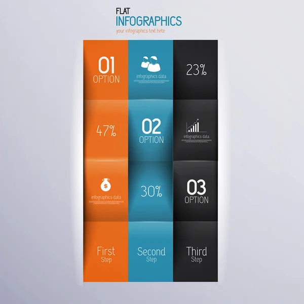 Modernes Design minimale Infografik-Vorlage - kann für inf verwendet werden — Stockvektor