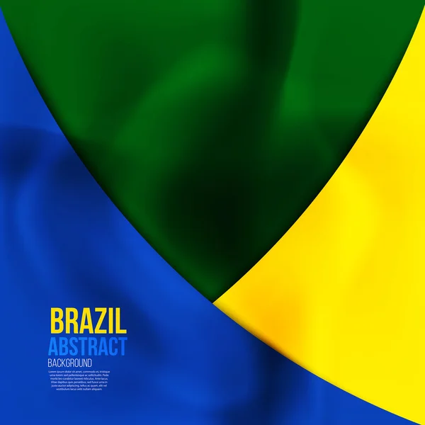 Konsep bendera Brasil - Stok Vektor