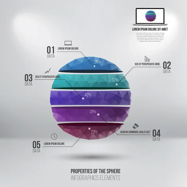 Moderní design infographic šablona — Stockový vektor