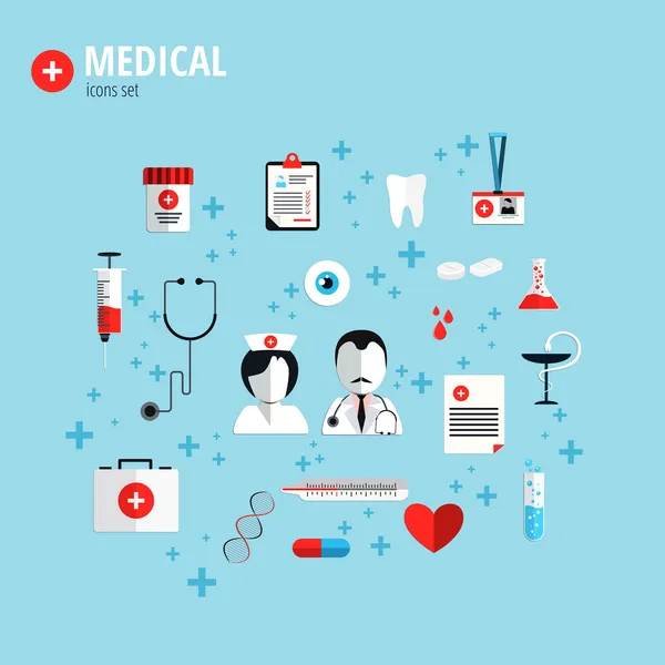 Sağlık için düz tasarım konsepti