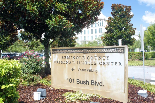 샌포드, 플로리다에 Seminole 카운티 형사 사법 센터 — 스톡 사진