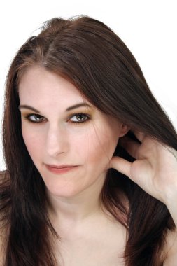 güzel, esmer headshot