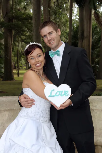 Bride and Groom Outdoors (3) — Stock Photo, Image